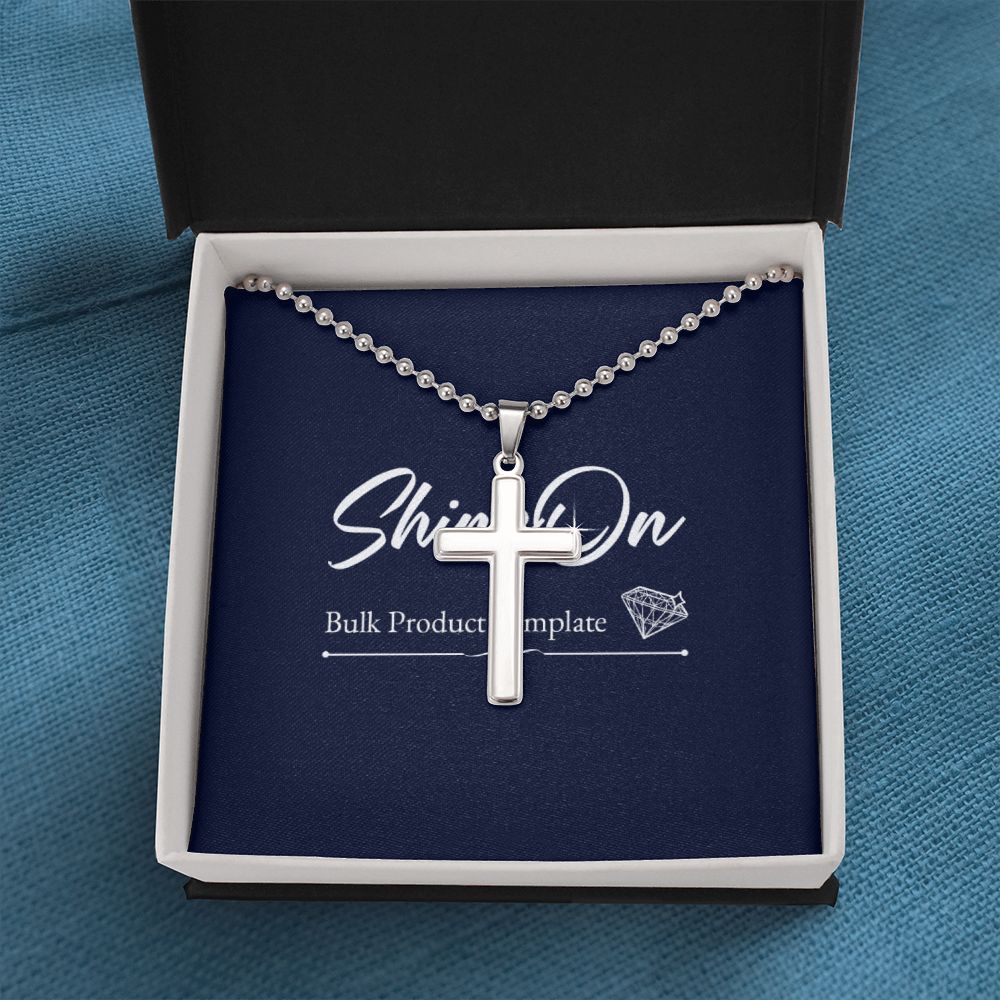 stainless cross necklace