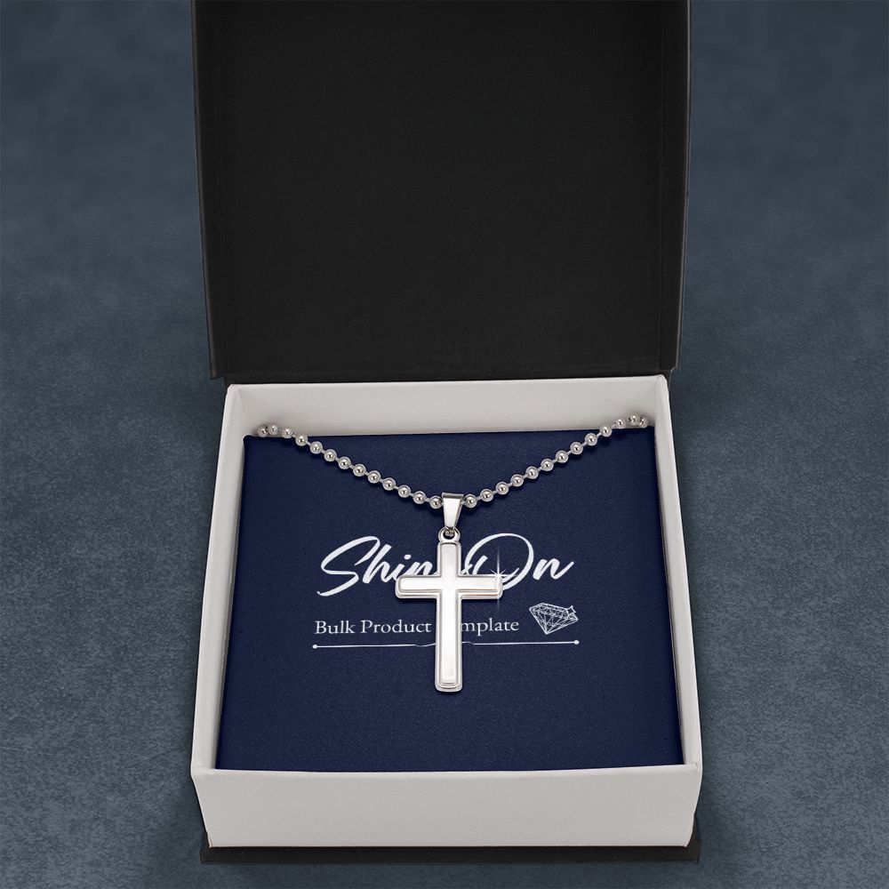 stainless cross necklace