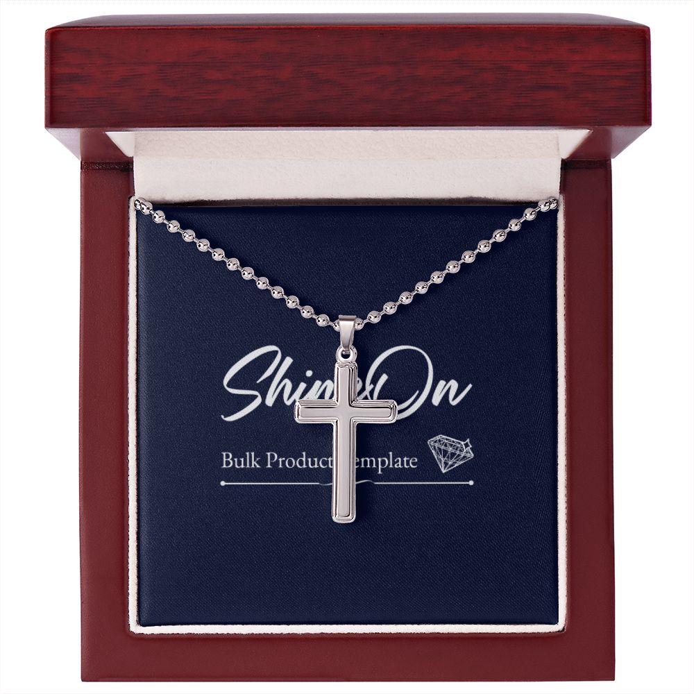 stainless cross necklace