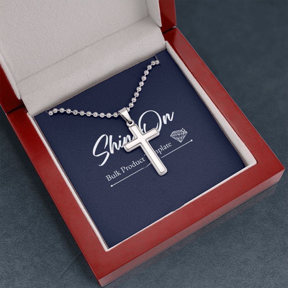 stainless cross necklace