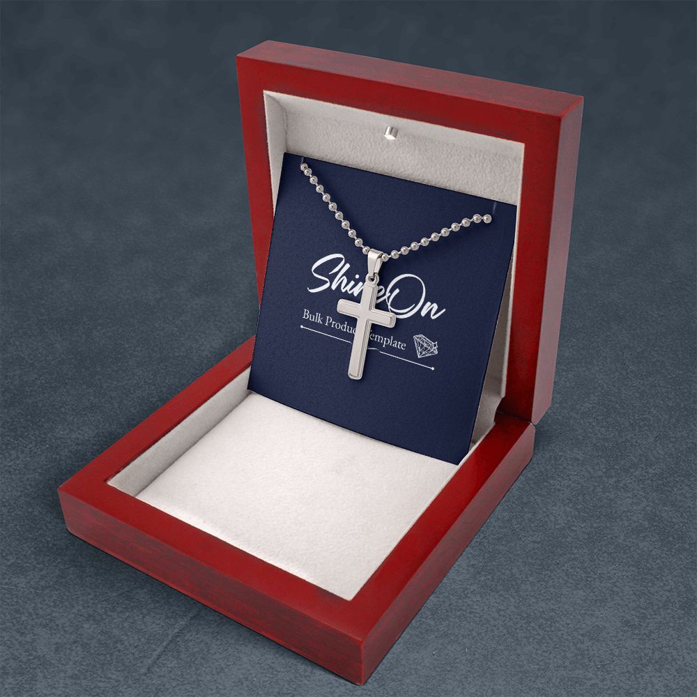 stainless cross necklace